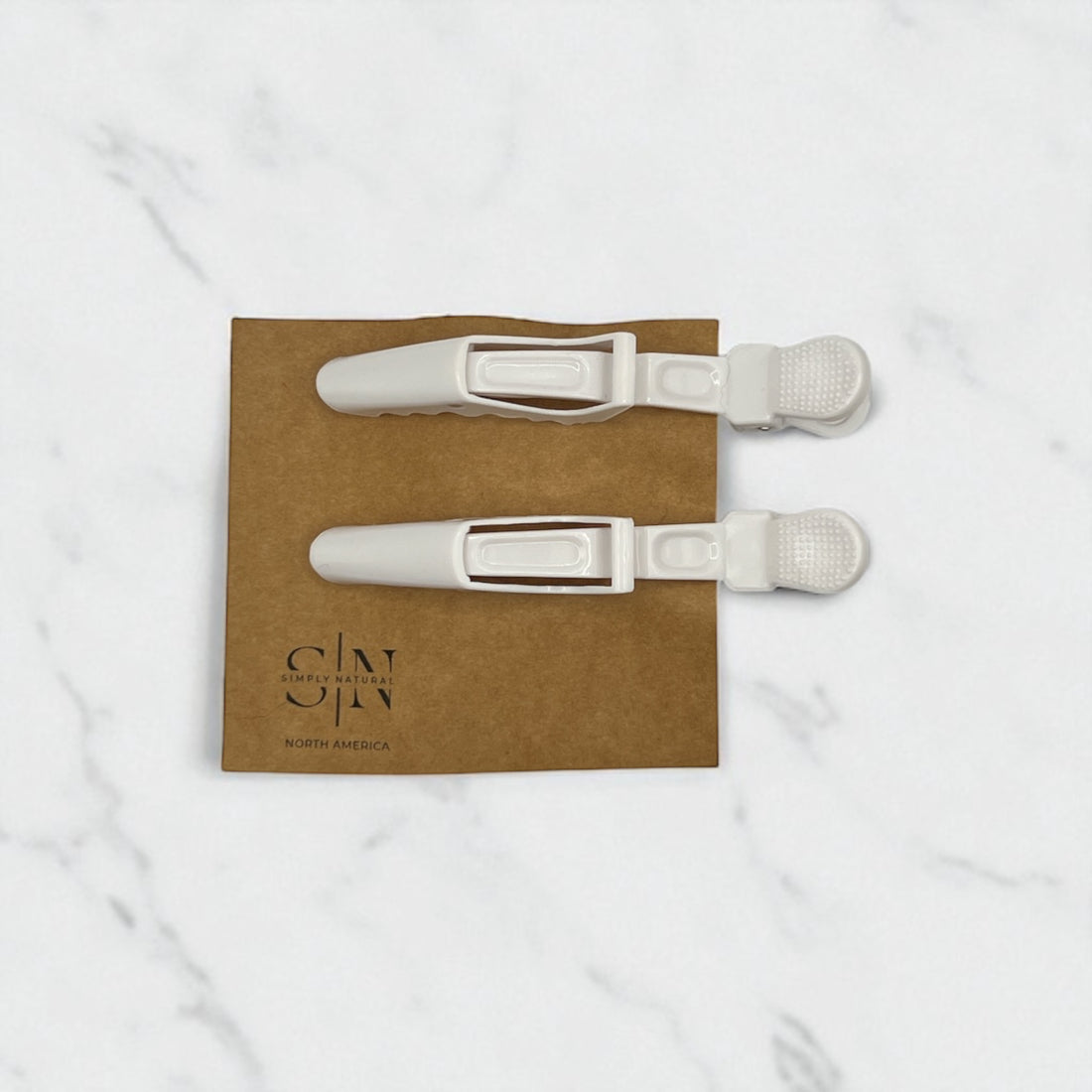 White Duck Bill Clips